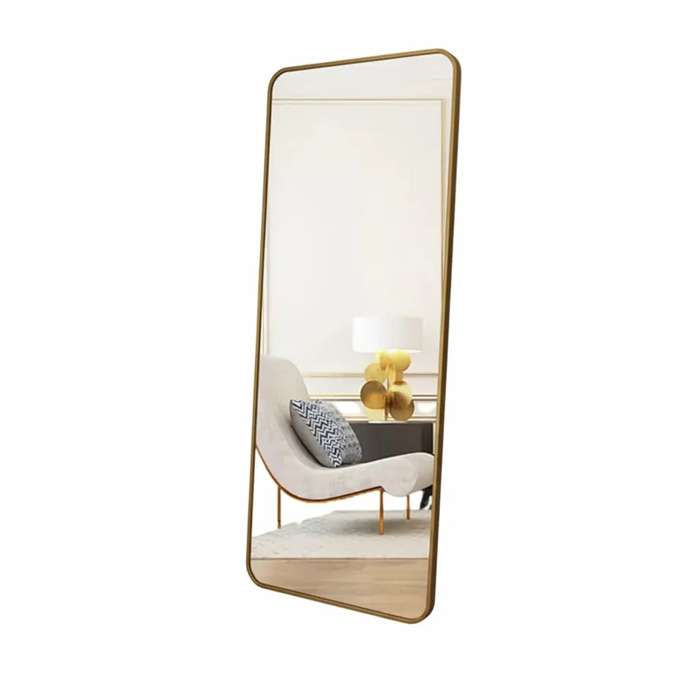 Espejo Rectangular De Cuerpo Entero 160x50cm Con Soporte 1
