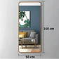Espejo Rectangular De Cuerpo Entero 160x50cm Con Soporte - Miniatura 2
