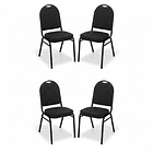 Pack 4 Sillas De Eventos Varios Hotel Restaurante Acolchada 2