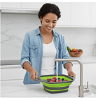 Colador Escurridor De Silicona 29x21cm Plegable Multiuso 4