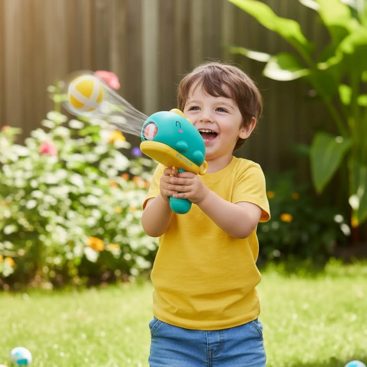 Pistola de Bolas Adhesivas Dinosaurio Juguete Infantil 4