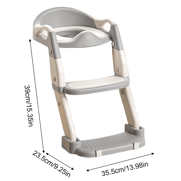 Inodoro Portátil Infantil con Escalón Asistente para Baño 3