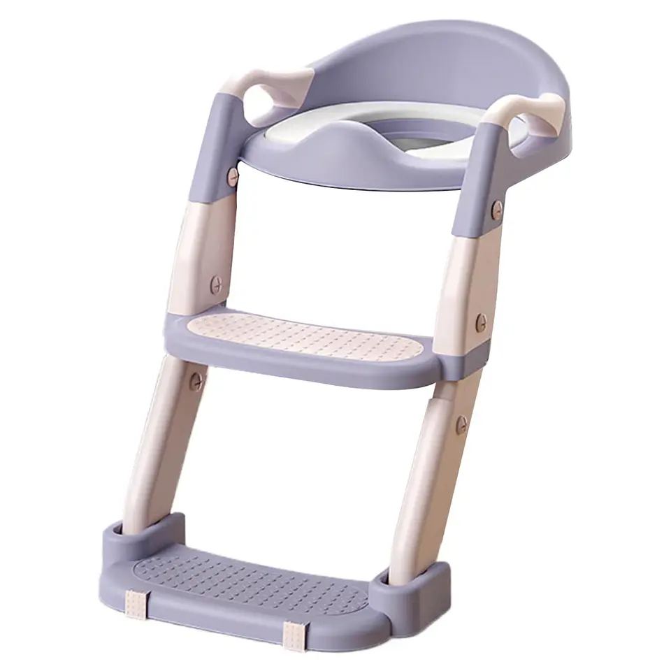 Inodoro Portátil Infantil con Escalón Asistente para Baño 8