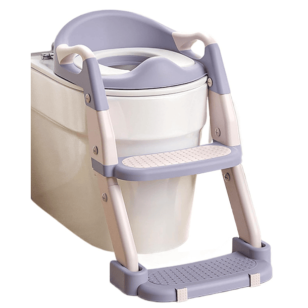 Inodoro Portátil Infantil con Escalón Asistente para Baño 10