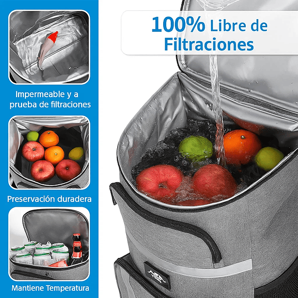 Bolsa de Picnic Amplia Diseño Simple Ideal para Excursiones 6