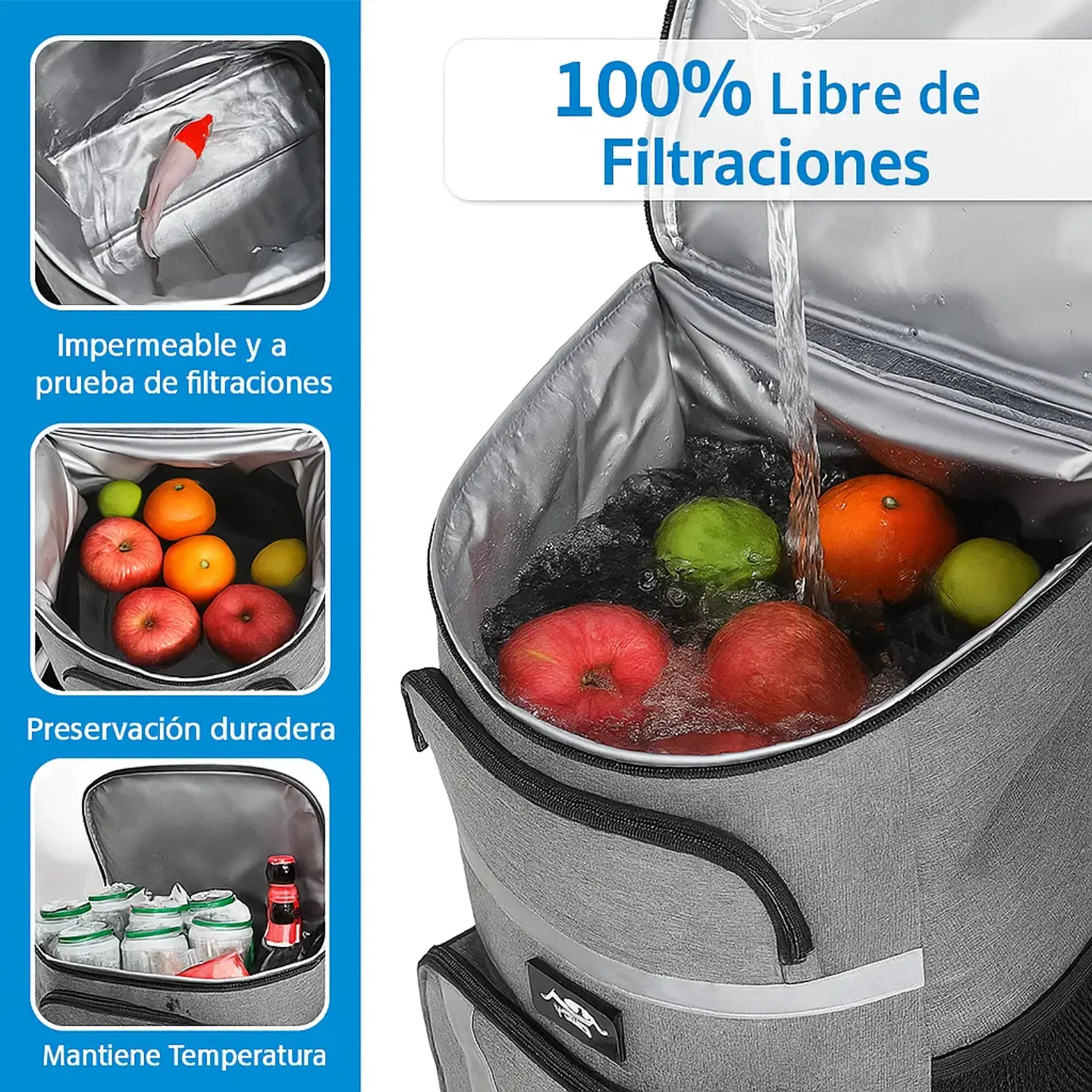 Bolsa de Picnic Amplia Diseño Simple Ideal para Excursiones 6