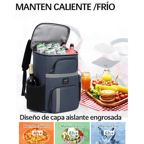 Bolsa de Picnic Amplia Diseño Simple Ideal para Excursiones 9