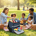 Bolsa de Picnic Amplia Diseño Simple Ideal para Excursiones 10