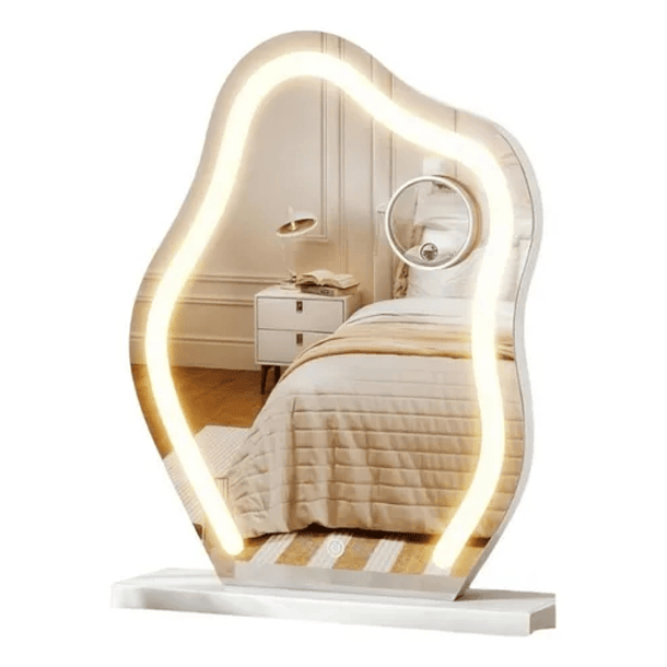 Espejo Con Luces Led 46 x 42 Para Tocador Maquillaje 1