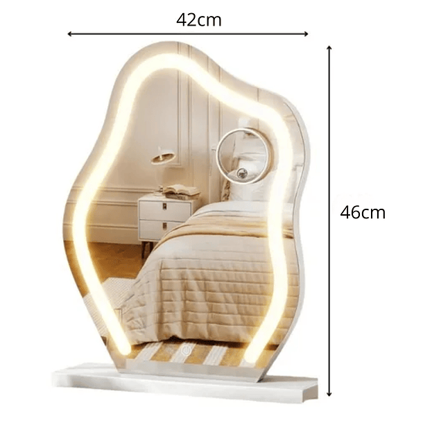 Espejo Con Luces Led 46 x 42 Para Tocador Maquillaje 2