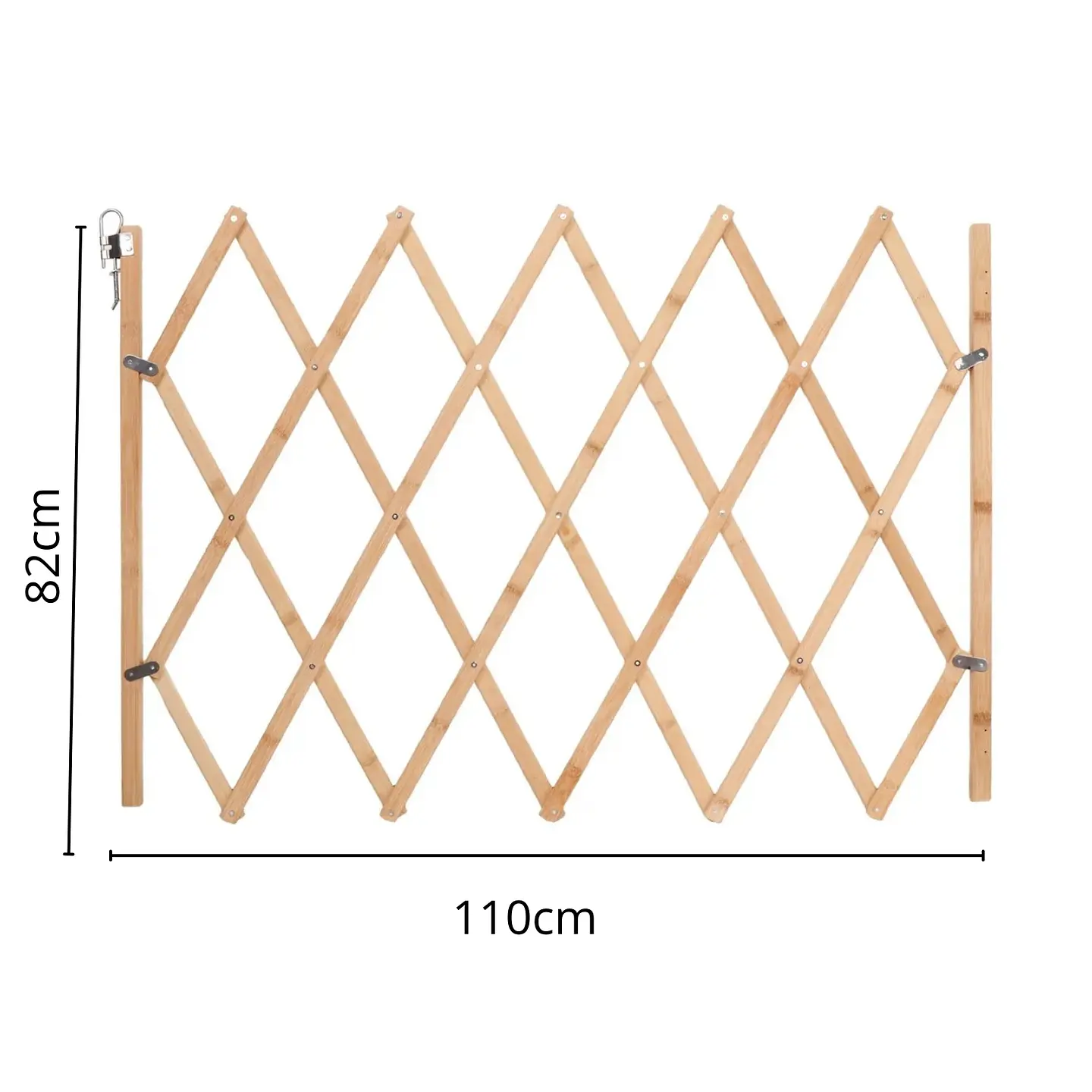 Puerta Plegable Para Mascotas Valla De Seguridad De Madera 2