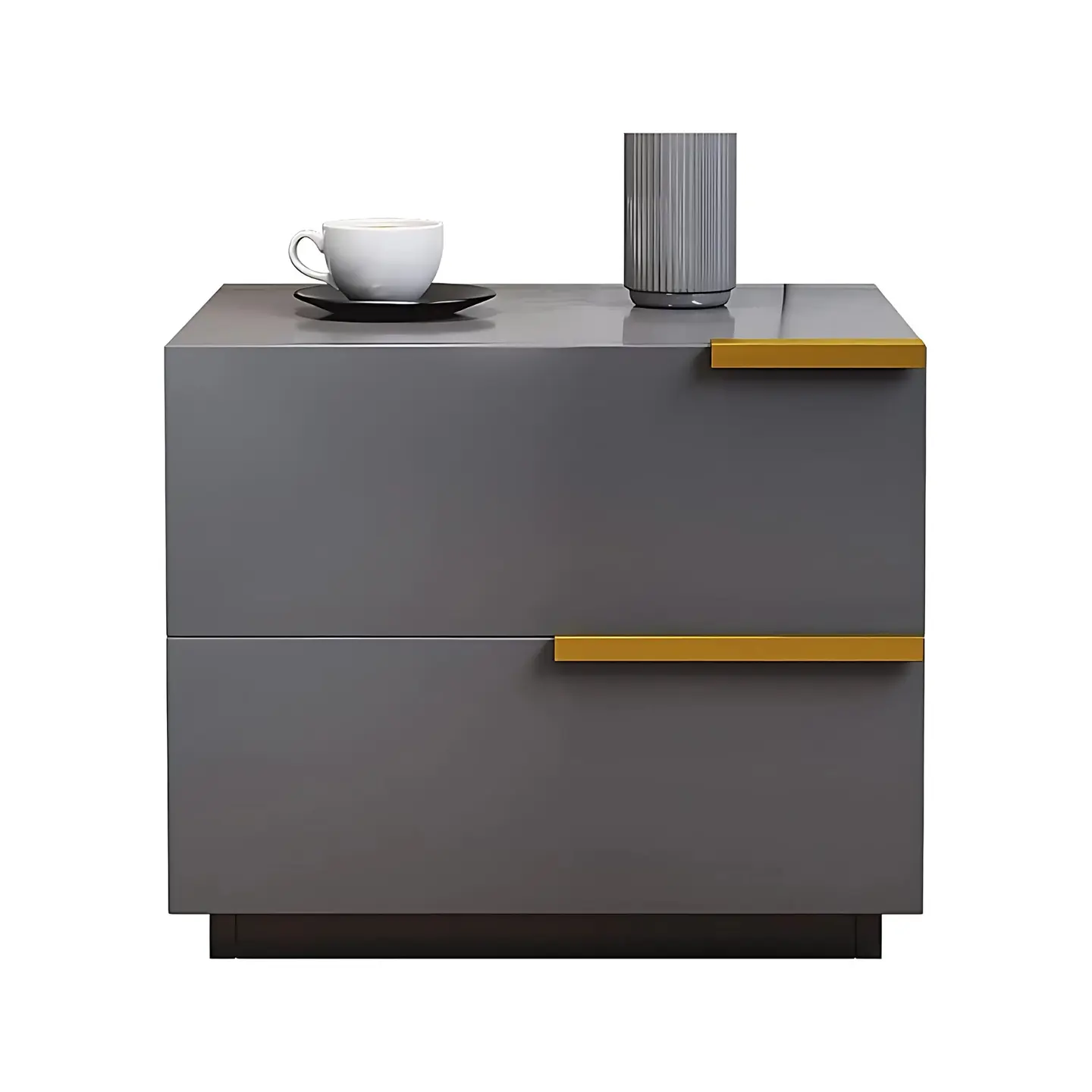 Mesa De Noche Velador 2 Cajones 50x42x47cm Moderna Elegante 4