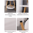 Mesa De Centro Con Diseño Nórdico 60x60x52cm 4