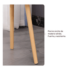 Mesa De Centro Con Diseño Nórdico 60x60x52cm 5