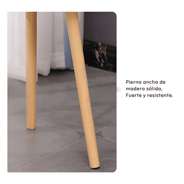 Mesa De Centro Con Diseño Nórdico 60x60x52cm 5