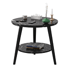 Mesa De Centro Con Diseño Nórdico 60x60x52cm 6