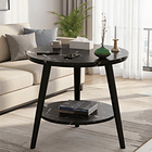 Mesa De Centro Con Diseño Nórdico 60x60x52cm 8