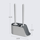 Kit De 2 Cepillo De Limpieza Para Inodoro Con Soporte 2