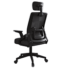 Silla Oficina Con Cabecero Ergonómico Malla Mesh Home Office 1