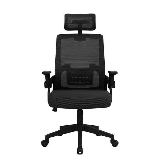 Silla Oficina Con Cabecero Ergonómico Malla Mesh Home Office 2