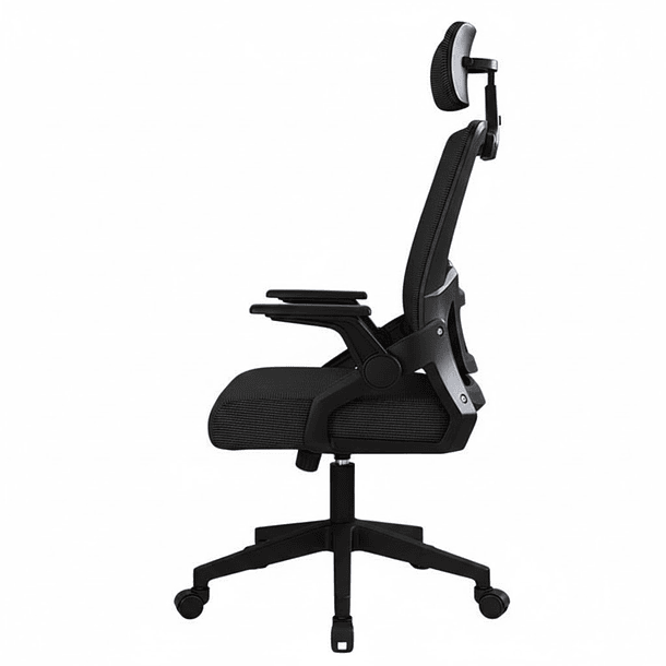 Silla Oficina Con Cabecero Ergonómico Malla Mesh Home Office 4