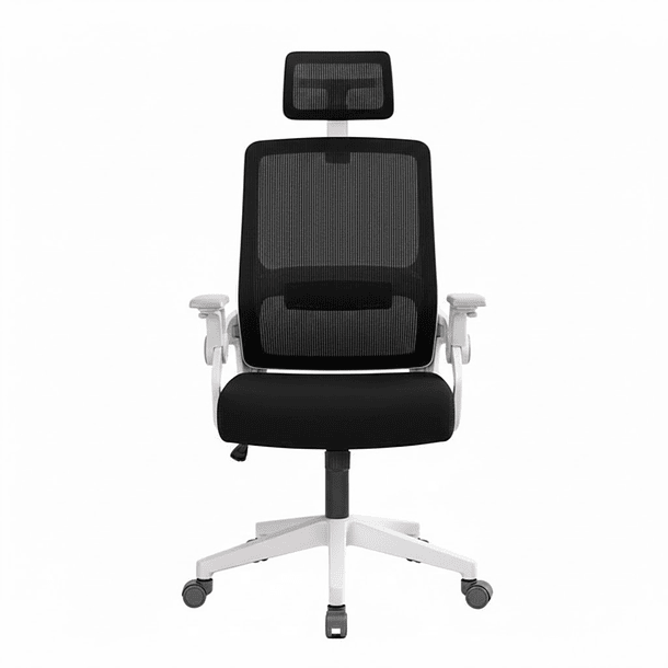 Silla Oficina Con Cabecero Ergonómico Malla Mesh Home Office 6