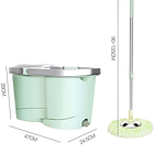 Mopa Trapeador Fregona Giratoria 360 Verde 2