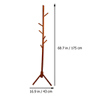 Perchero De Pie Para Ropa de Madera 2