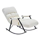 Sillón Mecedora Comodidad Interior Exterior Reclinable Hogar - Miniatura 1
