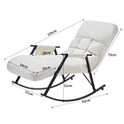 Sillón Mecedora Comodidad Interior Exterior Reclinable Hogar 2