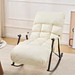 Sillón Mecedora Comodidad Interior Exterior Reclinable Hogar - Miniatura 4
