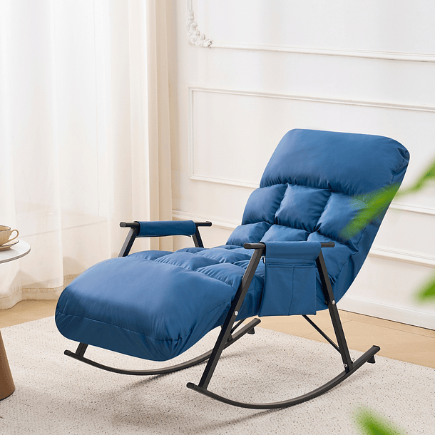 Sillón Mecedora Comodidad Interior Exterior Reclinable Hogar 8
