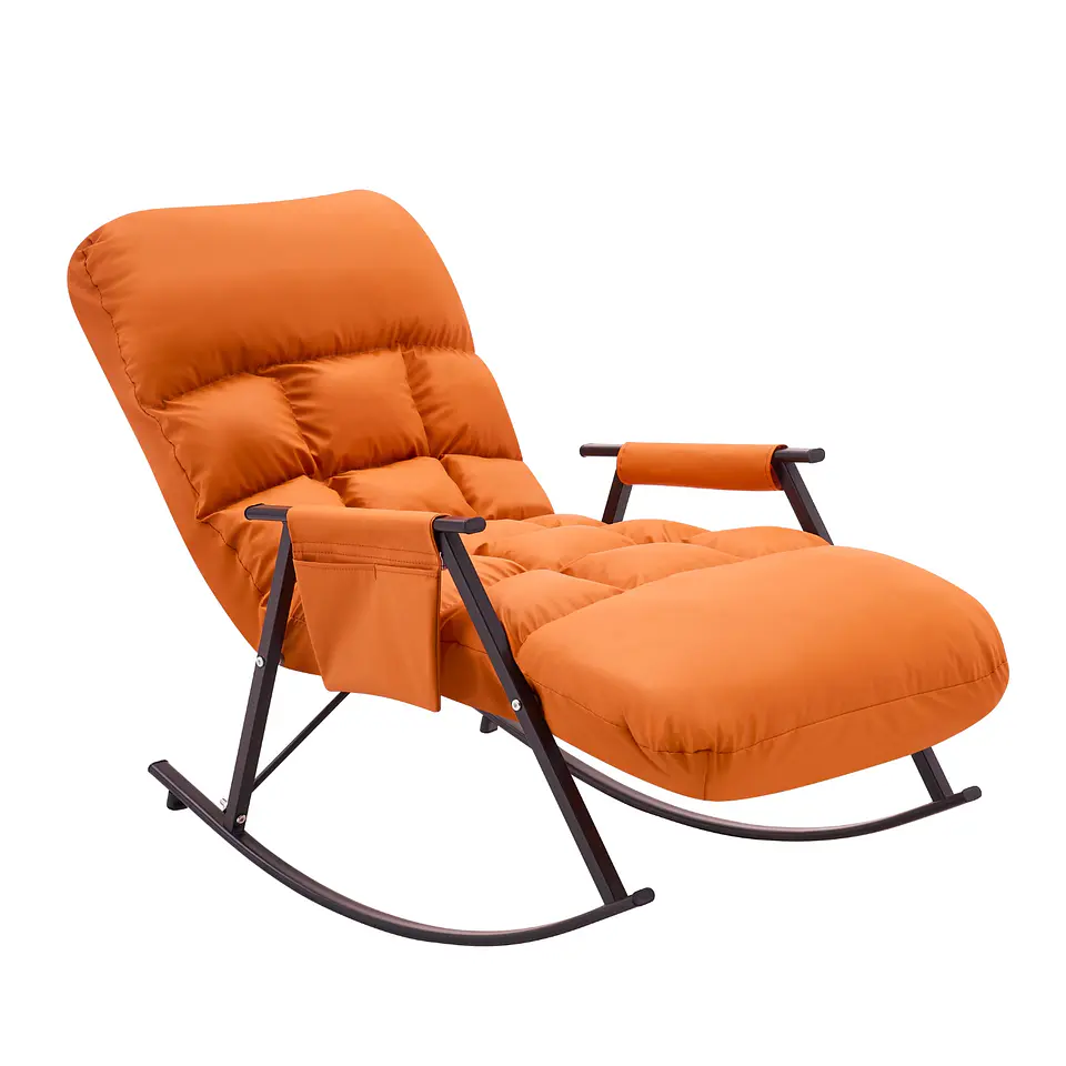 Sillón Mecedora Comodidad Interior Exterior Reclinable Hogar 9