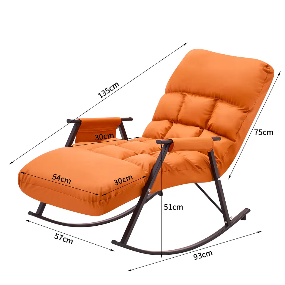 Sillón Mecedora Comodidad Interior Exterior Reclinable Hogar 10