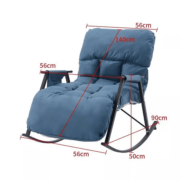 Sillón Mecedora Comodidad Interior Exterior Reclinable 4