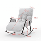 Sillón Mecedora Comodidad Interior Exterior Reclinable 6