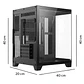 Gabinete Case Gamer Micro ATX Mini ITX Vidrio Templado - Miniatura 2
