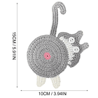 Posavasos De Gato Tejido a Punto Regalo Divertido Hogar 2