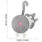 Pack 2 Posavasos De Gato Tejido a Punto Regalo Divertido - Miniatura 3