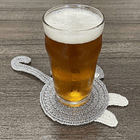 Posavasos De Gato Tejido a Punto Regalo Divertido Hogar 4