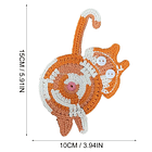 Posavasos De Gato Tejido a Punto Regalo Divertido Hogar 10