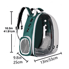 Mochila Transportadora De Gato Perro Mascotas 12