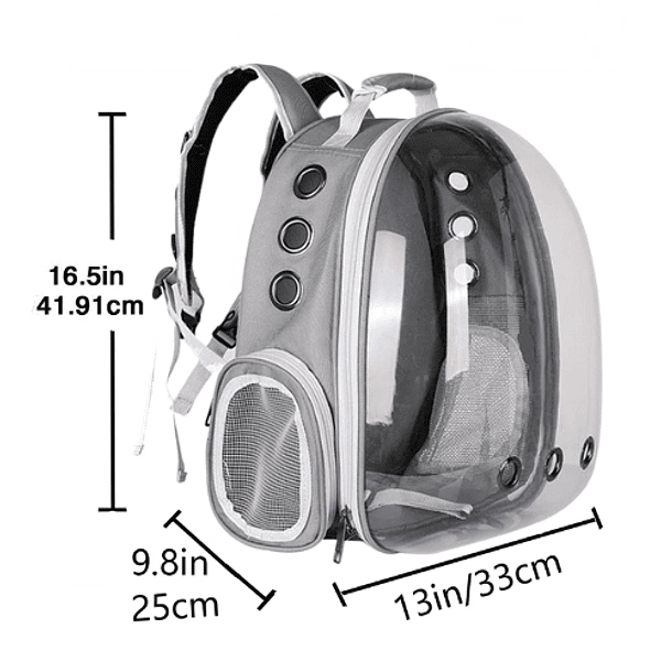 Mochila Transportadora De Gato Perro Mascotas 10