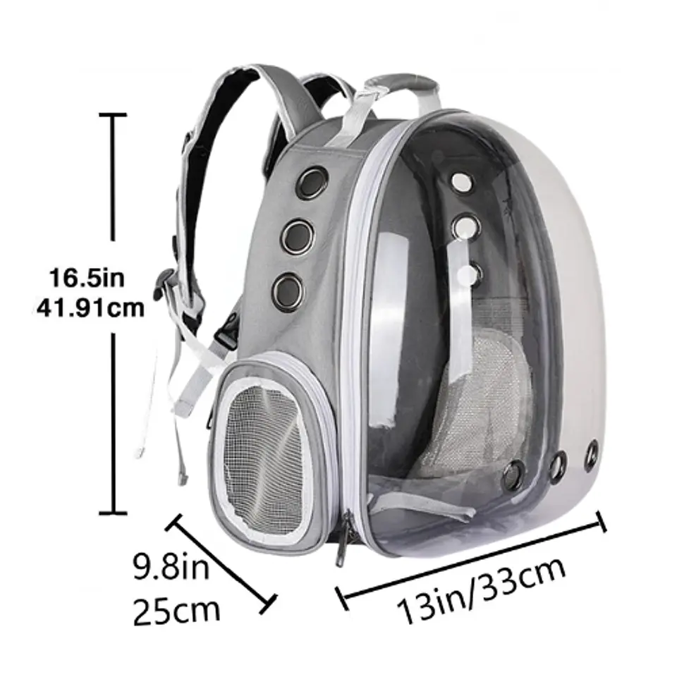 Mochila Transportadora De Gato Perro Mascotas 10