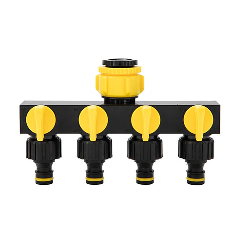Divisor Manguera 4 Salidas RoseFlower Adaptador Grifo Riego