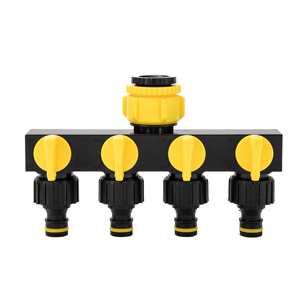 Divisor Manguera 4 Salidas RoseFlower Adaptador Grifo Riego 1