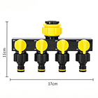 Divisor Manguera 4 Salidas RoseFlower Adaptador Grifo Riego 2