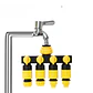Divisor Manguera 4 Salidas RoseFlower Adaptador Grifo Riego - Miniatura 3