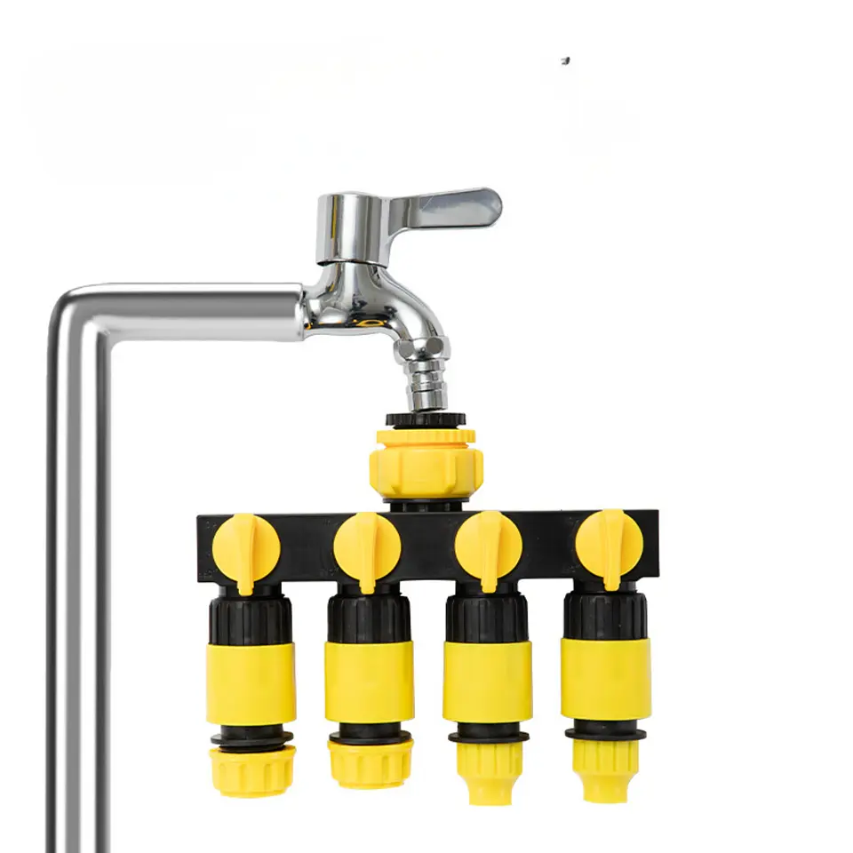 Divisor Manguera 4 Salidas RoseFlower Adaptador Grifo Riego 3