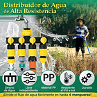 Divisor Manguera 4 Salidas RoseFlower Adaptador Grifo Riego 6